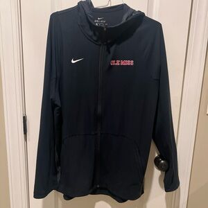 Nike men’s ole miss logo zip up hoodie